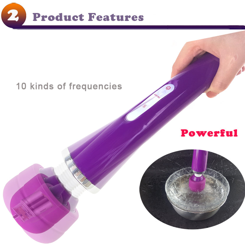 Huge Magic Wand Vibrators for women, USB Charge Big AV Stick Female G Spot Massager Clitoris Stimulator Adult Sex Toys for Woman