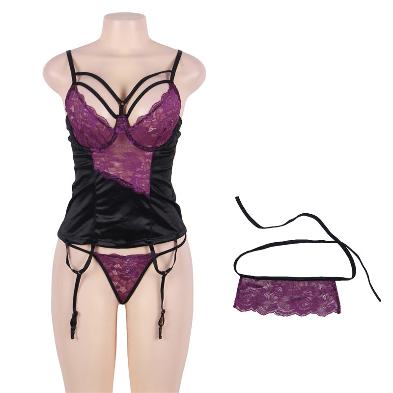 Sex Clothes Large Size Women Nightgown Sexi Porn Lingerie With Eyepatch Plus Size 5XL Sexy Lingerie Hot Langerie Erotic Set