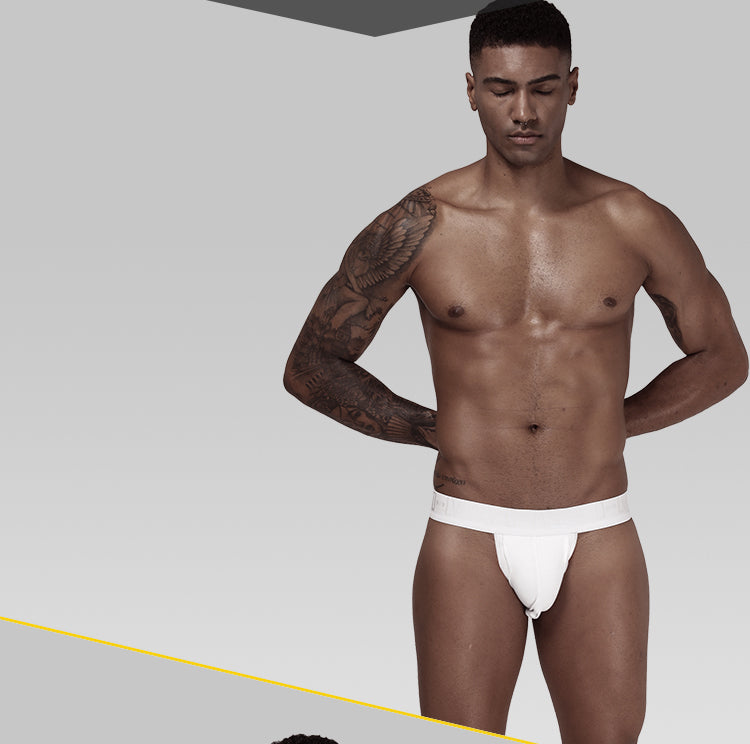 ORLVS Men Underwear Men Sexy Briefs Jockstrap Pouch  Cuecas Man Cotton Panties  Thongsmen bikini Underpants Gay Slip Homme