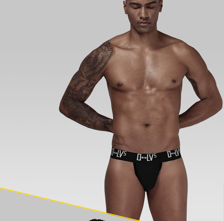 ORLVS Men Underwear Men Sexy Briefs Jockstrap Pouch  Cuecas Man Cotton Panties  Thongsmen bikini Underpants Gay Slip Homme