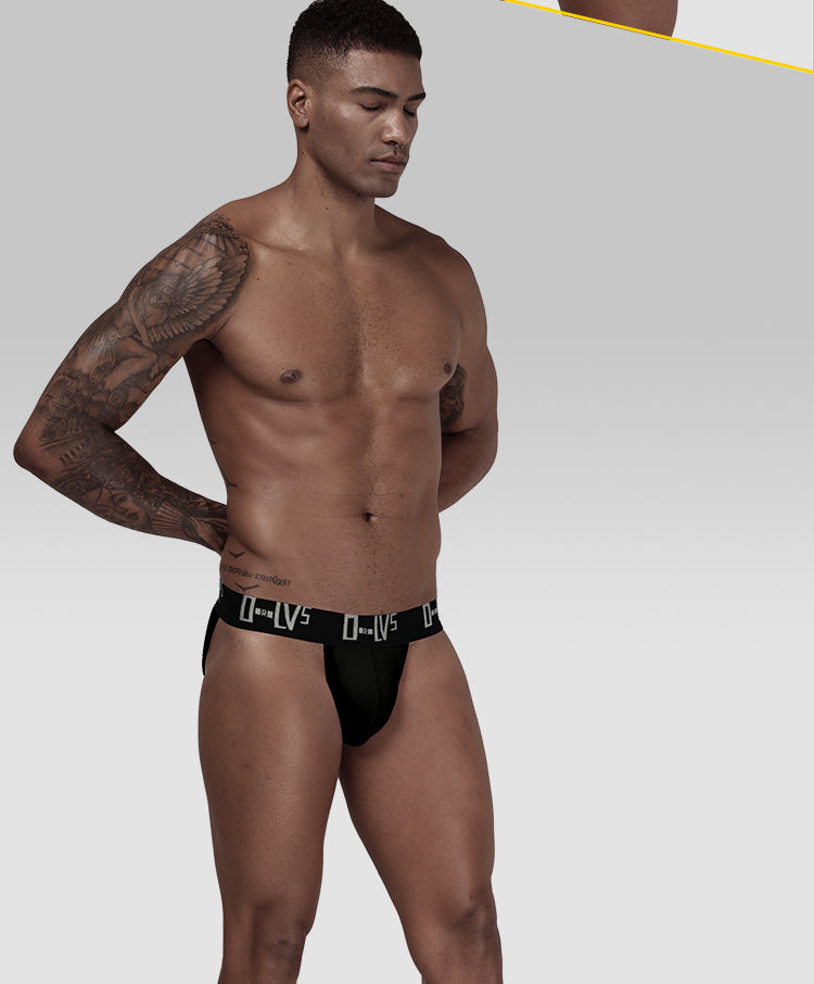 ORLVS Men Underwear Men Sexy Briefs Jockstrap Pouch  Cuecas Man Cotton Panties  Thongsmen bikini Underpants Gay Slip Homme