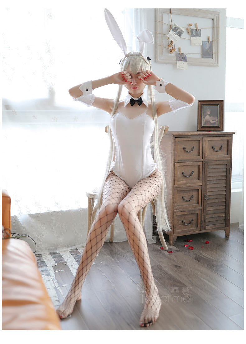 Sweet Bunny Girl Rabbit Costume Sexy Bunny Costume Corset Romper Bodysuit Halloween Cosplay Fancy Dress sexy costume