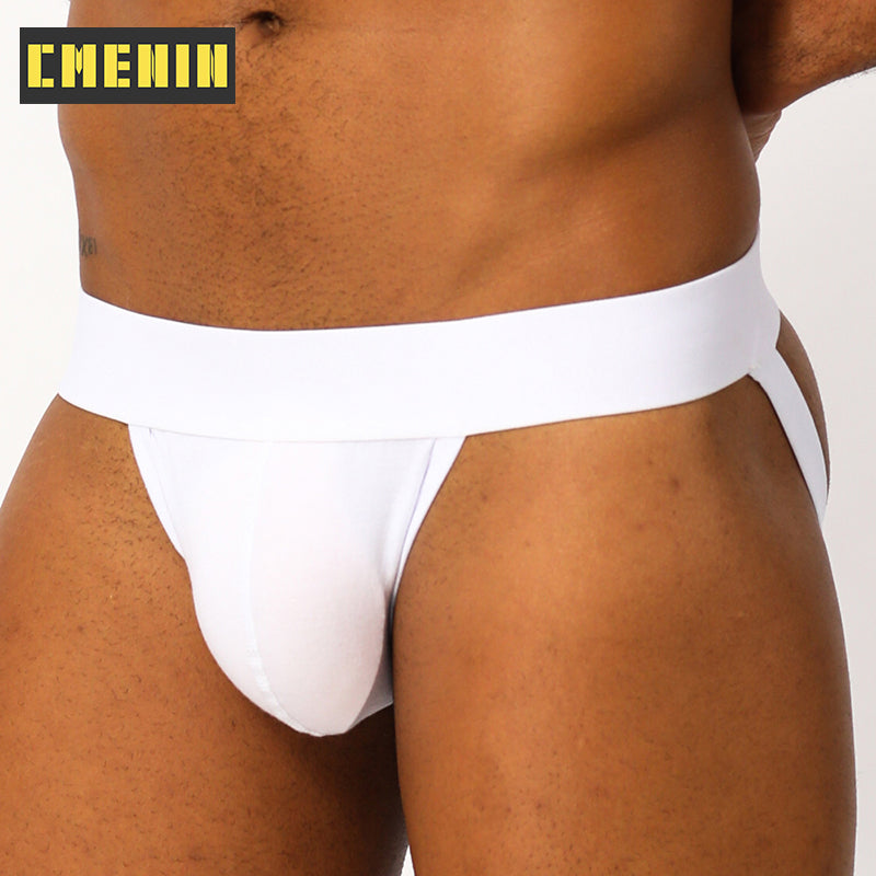 CMENIN Men Gay Men Underwear Man Thong Jockstrap G String Thongs Mens Underpants Pure Cotton Solid Male Panties Lingerie