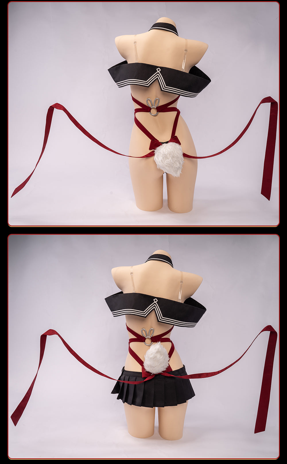 UWOWO Maoyue Momoko Uniform Bunny Cosplay Costume Sexy Bodysuit Cute Rabbit Reverse Outfits For Women