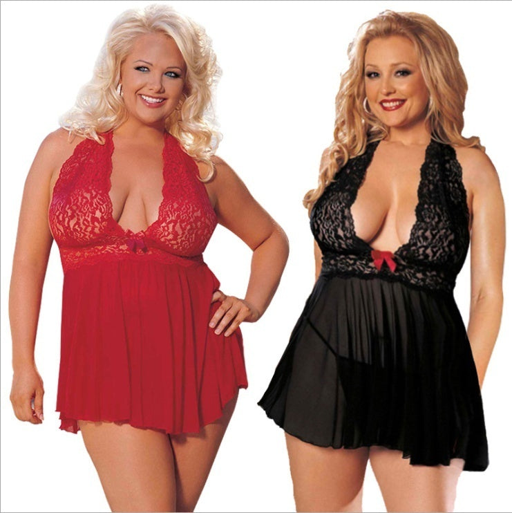 Plus Sexy Womens Ladies Lingerie Nightwear Underwear Suit Plus Size Sleepwear M-XXXL