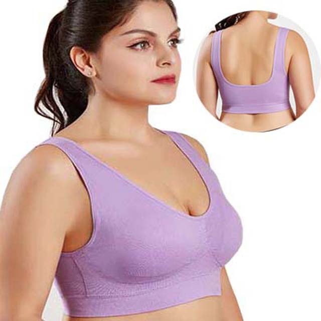 Plus Size Bra Underwear Seamless Bras For Wonen Push Up Bra Bralette Wire Free Mesh Design Breathable Comfortable Sport Bra