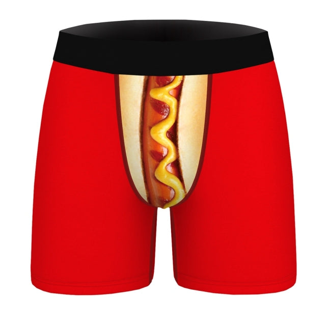 OneLineFox Christmas Underwear Men Boxer Panties Underwear Male Boxer Shorts Boxershorts Long Underpants Calzoncillos Hombre