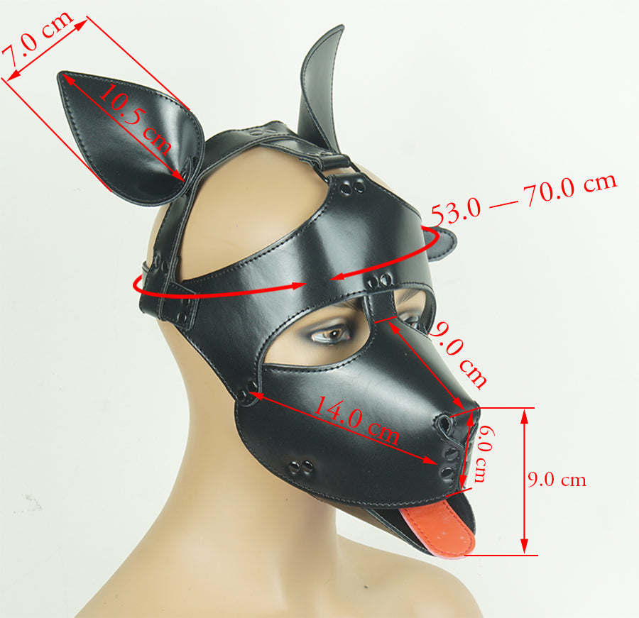 SM Leather Padded Hood Blindfold,Head Harness Mask Gag, BDSM Bondage ,Sex Toys For Couples Accessories