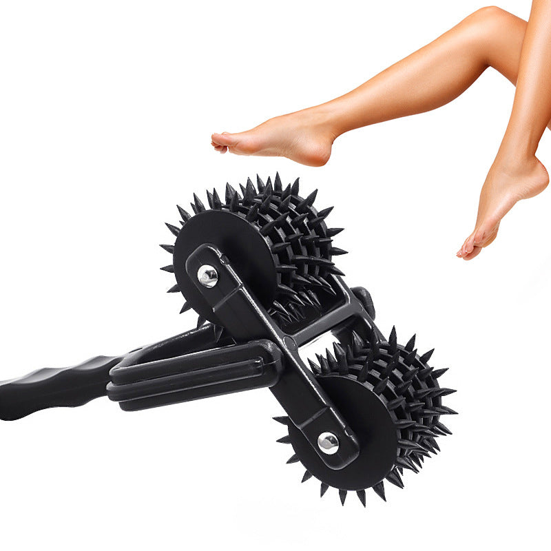 New Prick 5 Row Spiked Wartenberg Pinwheel ,Pin-pricking Ensation Wheel Roller BDSM Torture Tool ,Sex Toys for Couple