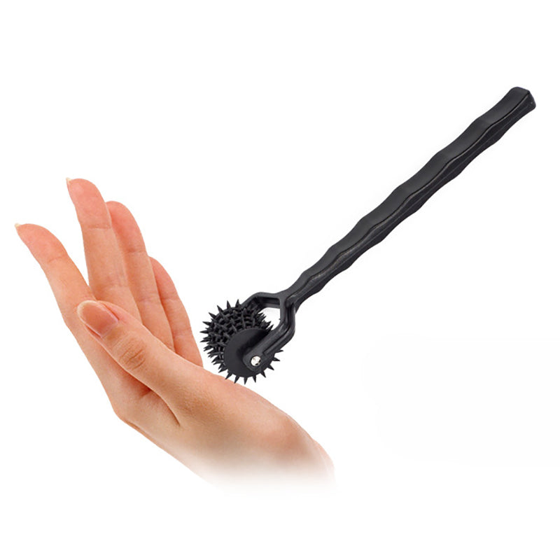 New Prick 5 Row Spiked Wartenberg Pinwheel ,Pin-pricking Ensation Wheel Roller BDSM Torture Tool ,Sex Toys for Couple