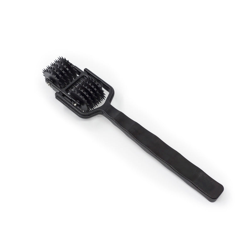 New Prick 5 Row Spiked Wartenberg Pinwheel ,Pin-pricking Ensation Wheel Roller BDSM Torture Tool ,Sex Toys for Couple