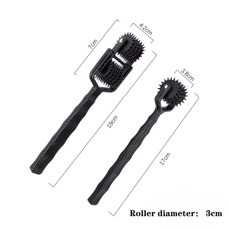 New Prick 5 Row Spiked Wartenberg Pinwheel ,Pin-pricking Ensation Wheel Roller BDSM Torture Tool ,Sex Toys for Couple