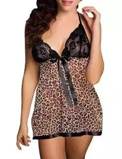 6XL Lingerie Plus Size Sexy  Sequin Nighties Lace See Though Erotic Women Night Dress Perspective Nightgown Sleepwear