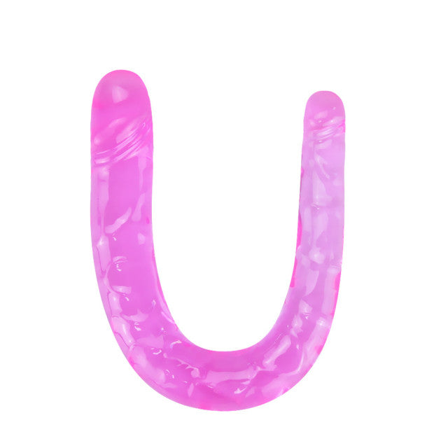 Double Long Realistic Dildos Cock Lesbian Vaginal Anal Plug Flexible Soft Jelly Fake Penis For Women Dildos Sex Toys Horse Dildo