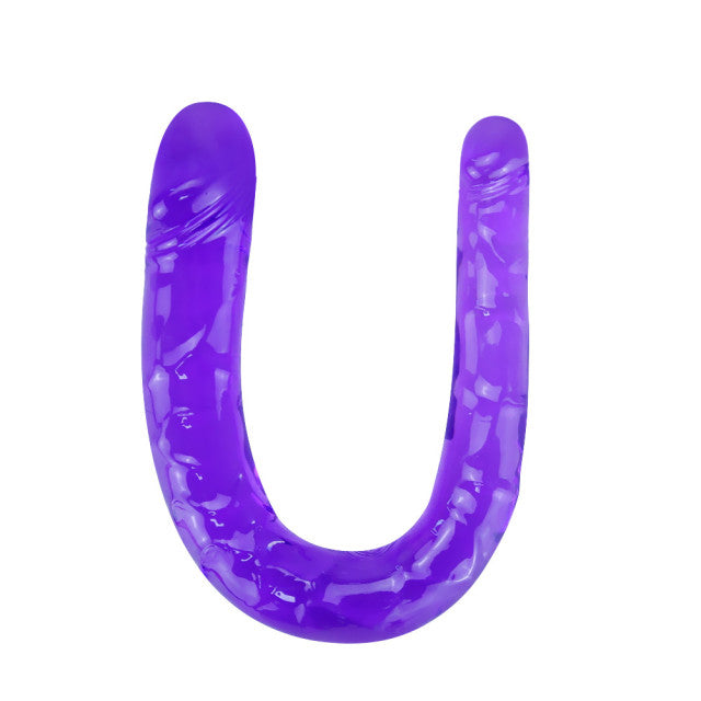 Double Long Realistic Dildos Cock Lesbian Vaginal Anal Plug Flexible Soft Jelly Fake Penis For Women Dildos Sex Toys Horse Dildo