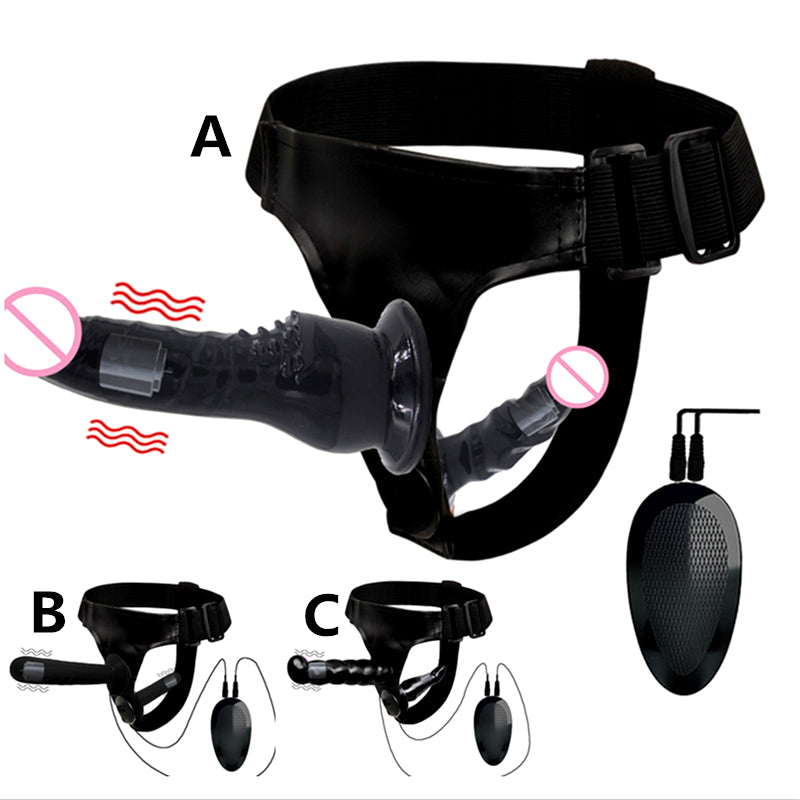 Double Penis Realistic Dildos Strapon Ultra Elastic Harness Belt Strap On Big Dildo Vibrator Adult Sex Toys For Woman Lesbian