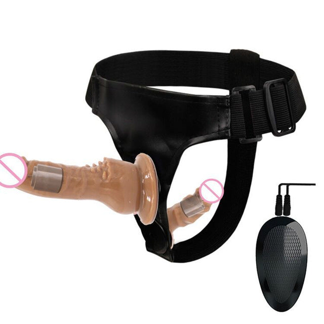 Double Penis Realistic Dildos Strapon Ultra Elastic Harness Belt Strap On Big Dildo Vibrator Adult Sex Toys For Woman Lesbian