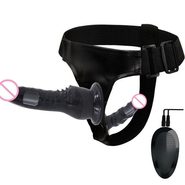 Double Penis Realistic Dildos Strapon Ultra Elastic Harness Belt Strap On Big Dildo Vibrator Adult Sex Toys For Woman Lesbian