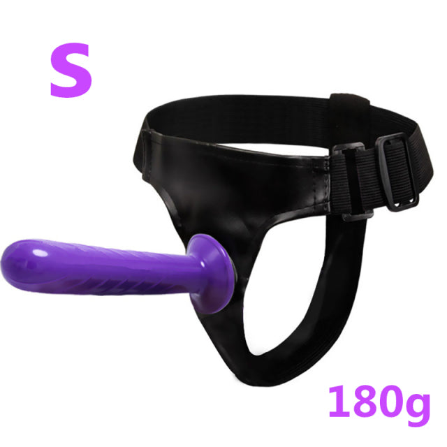 Double Penis Realistic Dildos Strapon Ultra Elastic Harness Belt Strap On Big Dildo Vibrator Adult Sex Toys For Woman Lesbian