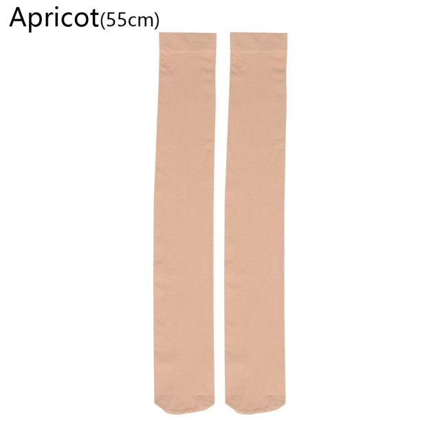 Women Girls Fashion Opaque Over Knee Thigh High Elastic Sexy Stockings Over the knee