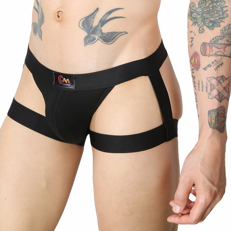 Thong Bikini Men Sexy Underwear Leg Harness Belt Strap Panties T-back Bulge Pouch Briefs Underpants Jockstrap hombre Costume
