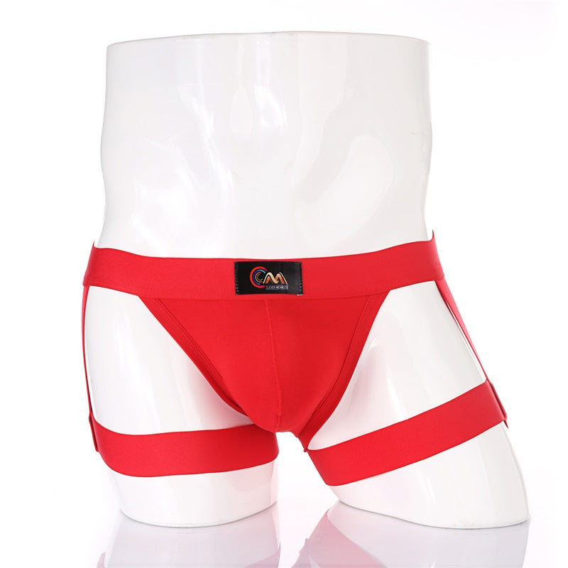 Thong Bikini Men Sexy Underwear Leg Harness Belt Strap Panties T-back Bulge Pouch Briefs Underpants Jockstrap hombre Costume