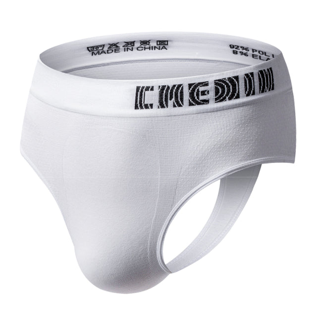 CMENIN Men Gay Men Underwear Man Thong Jockstrap G String Thongs Mens Underpants Pure Cotton Solid Male Panties Lingerie