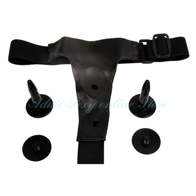 Double Penis Dildo Double Ended Strapon Ultra Elastic Harness Belt Strap On Dildo Adult Sex Toys for Woman Couples Sex Products