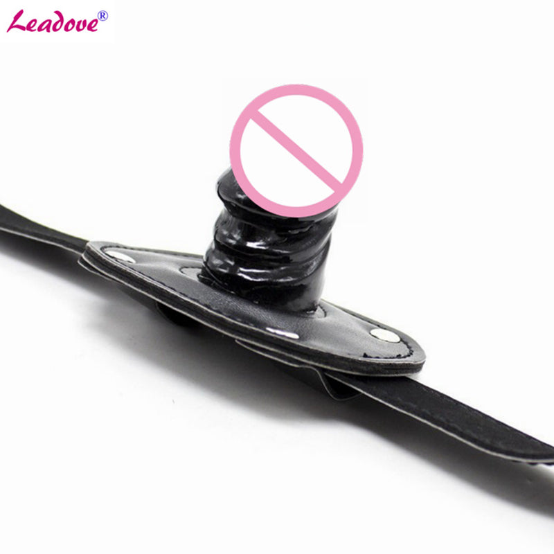 Open Mouth Gag Bite Silicone Penis Plug Dildo Fetish Bondage Sex Toys BDSM Slave Products for Woman Adult Game
