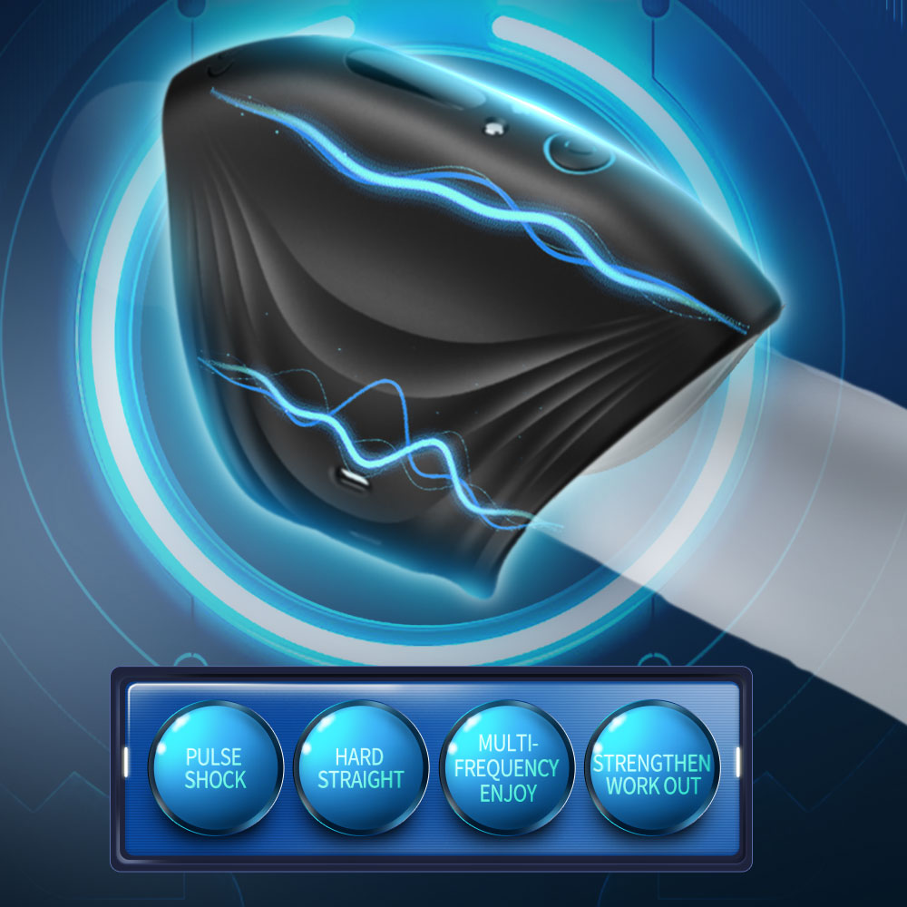 Male Masturbator Adjustable Vibrator Penis Trainer Glans Stimulate Sex Toys For Men Pussy Vibration Beginer Delay Erotic Sex Toy