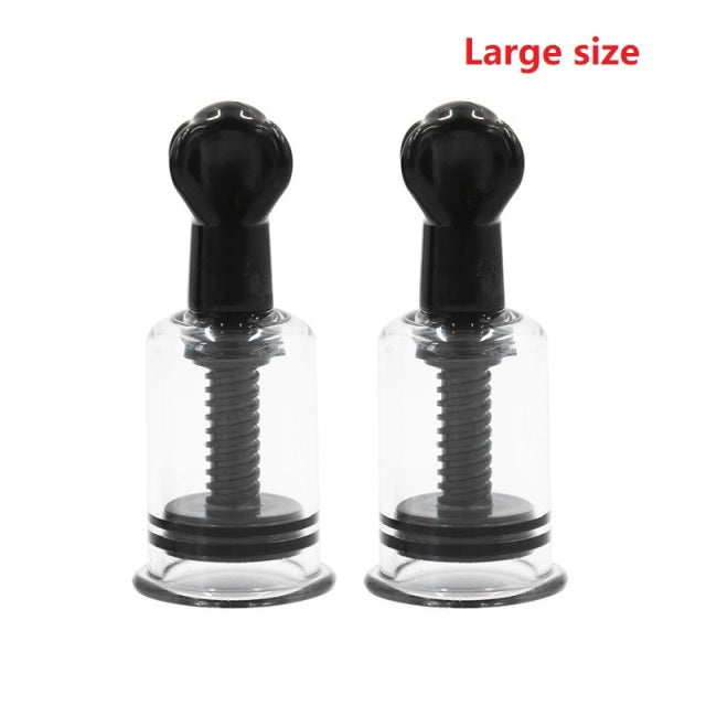 Adjustable Nipple clips clamps breast Enlargement pump Bondage Restraint Accessory BDSM Torture play Fetish women sex toy