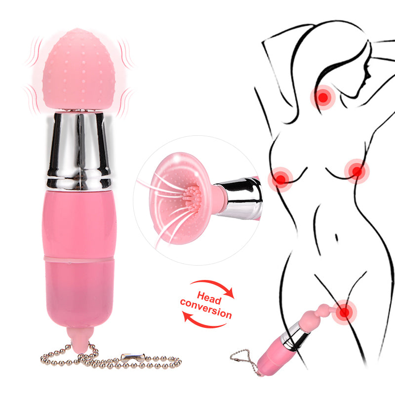 Sex Toy Tongue Vibrators  three-piece gourd mini AV rod vibration Massage Oral Licking Clitoris Stimulator Sex Toys For Woman