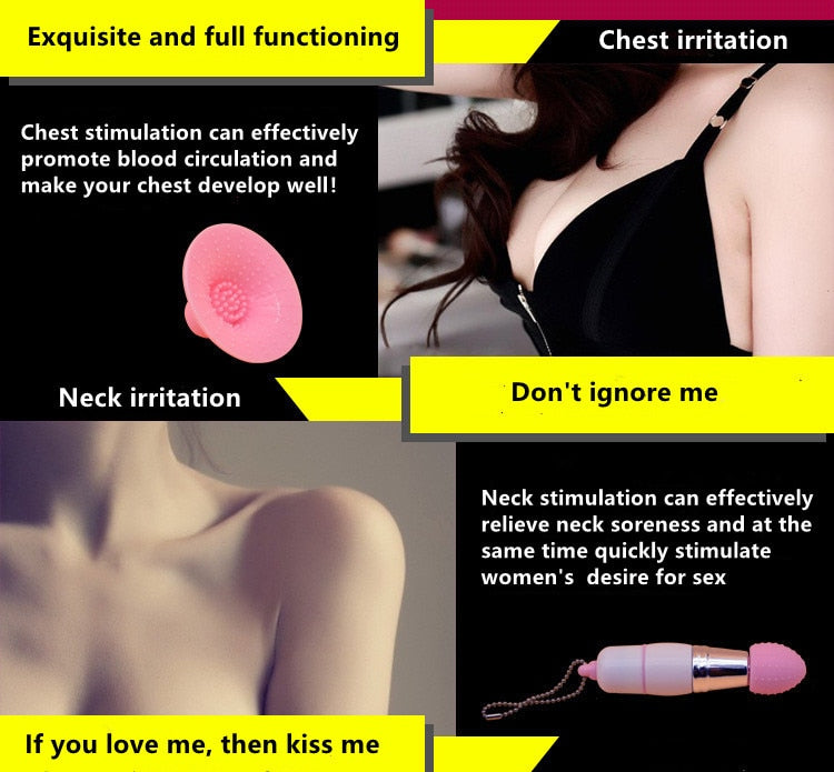Sex Toy Tongue Vibrators  three-piece gourd mini AV rod vibration Massage Oral Licking Clitoris Stimulator Sex Toys For Woman