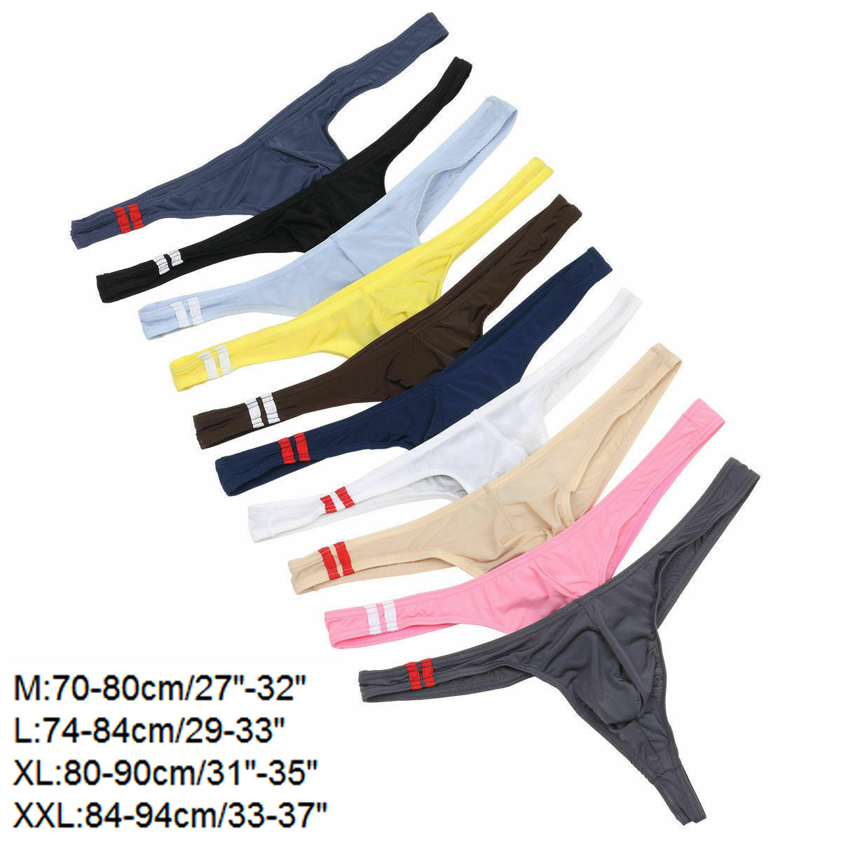 Men Underwear Sexy T-Back G-String Briefs Breathable Thong Seamless Underpants Sissy Lingerie Men&#39;s Panties