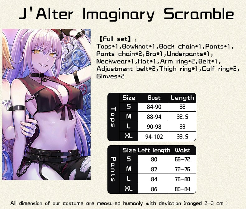 UWOWO Game Fate Grand Order/FGO Imaginary Scramble Jeanne Alter Cosplay Costume New Year Outfits