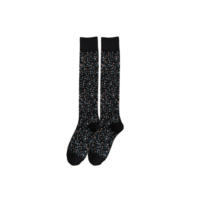 Women Socks in Tube Cotton Small Floral Pattern Fashion Personality Leisure Sports Comfortable