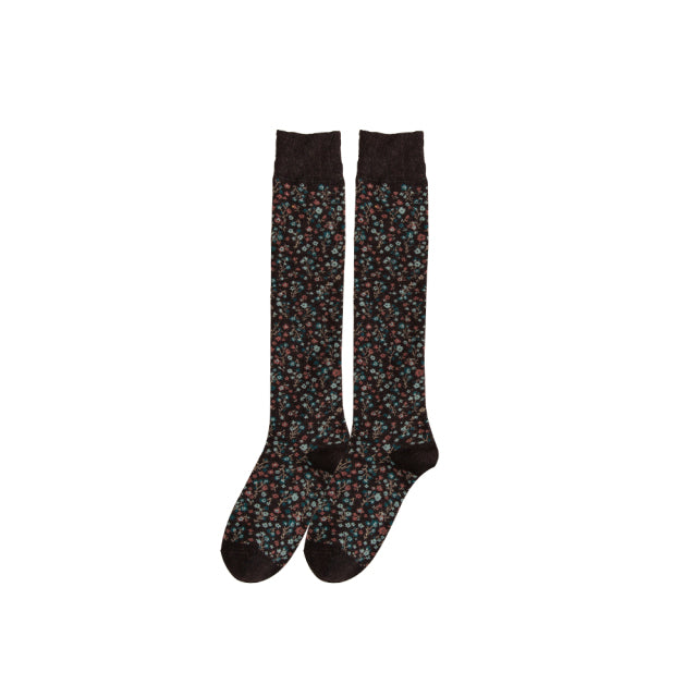 Women Socks in Tube Cotton Small Floral Pattern Fashion Personality Leisure Sports Comfortable