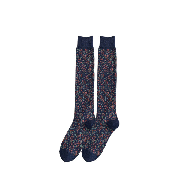 Women Socks in Tube Cotton Small Floral Pattern Fashion Personality Leisure Sports Comfortable