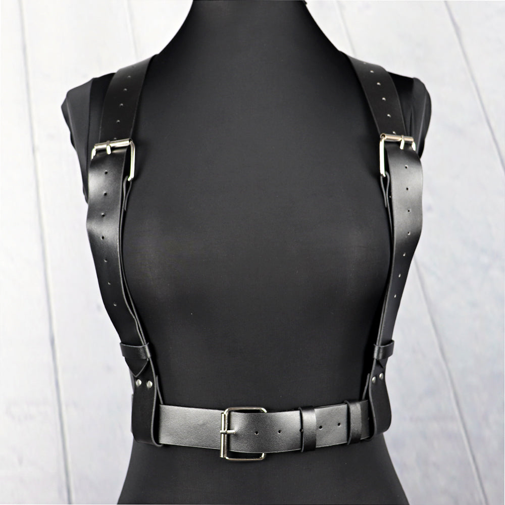 UYEE Women Suspender Leather Harness Belt Chain Body Sexy Bondage Women Harness Gothic Garter Belt Lingerie Harajuku Punk