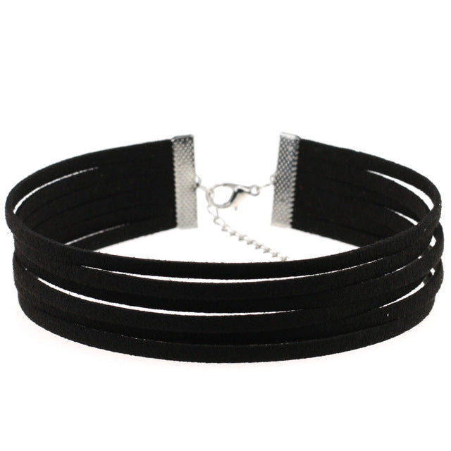 ZIMNO Sexy Punk Egirl Choker Collar Leather Choker Bondage Cosplay Goth Jewelry Women Gothic Male Necklace Harajuku Accessories