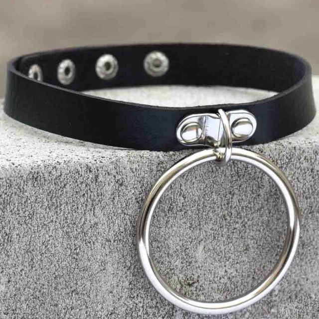 ZIMNO Sexy Punk Egirl Choker Collar Leather Choker Bondage Cosplay Goth Jewelry Women Gothic Male Necklace Harajuku Accessories