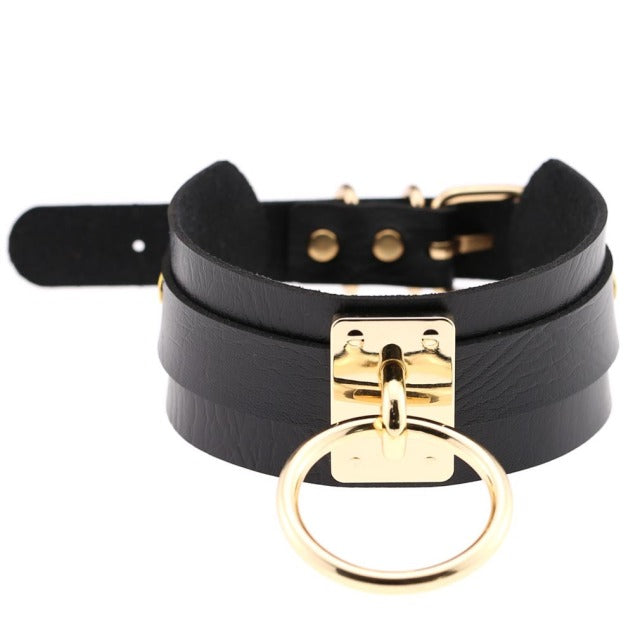 ZIMNO Sexy Punk Egirl Choker Collar Leather Choker Bondage Cosplay Goth Jewelry Women Gothic Male Necklace Harajuku Accessories