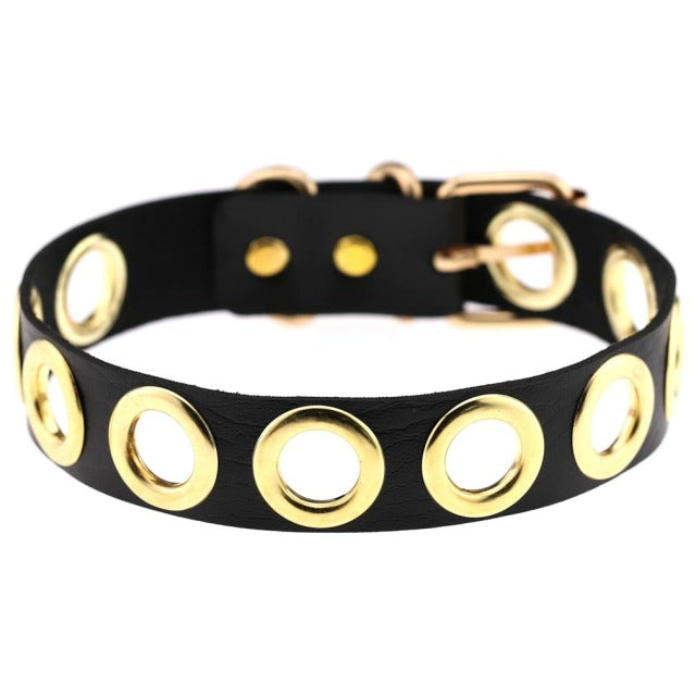 ZIMNO Sexy Punk Egirl Choker Collar Leather Choker Bondage Cosplay Goth Jewelry Women Gothic Male Necklace Harajuku Accessories