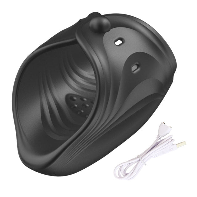 Male Masturbator Adjustable Vibrator Penis Trainer Glans Stimulate Sex Toys For Men Pussy Vibration Beginer Delay Erotic Sex Toy