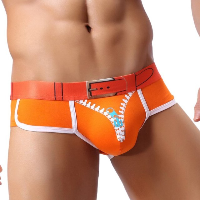 Cotton Mens Underwear Boxers Solid Underwear Male Boxer Breathable Transparent Underwear Mens Pouch Zipper Underpants