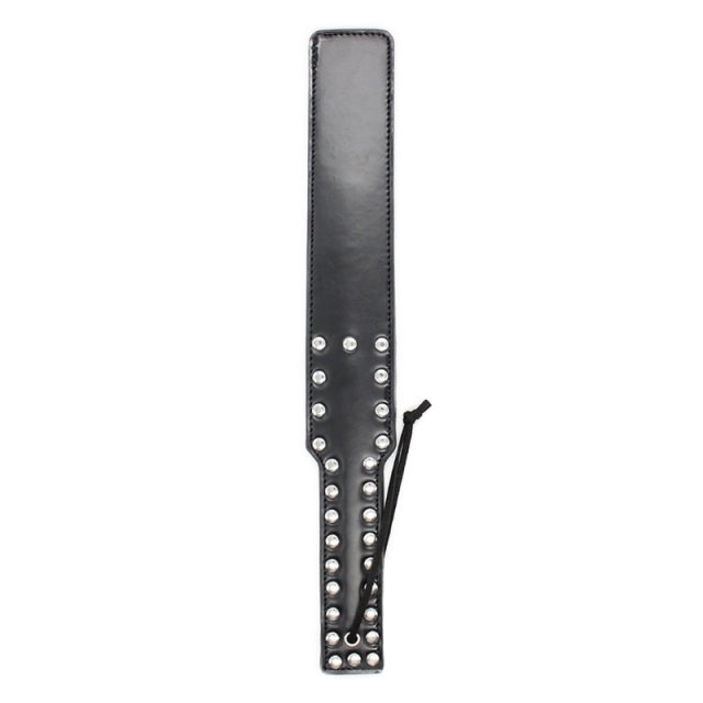 BDSM Flogged PU Leather Whip Restraint Fetish Leather Poundle Spanking Paddle