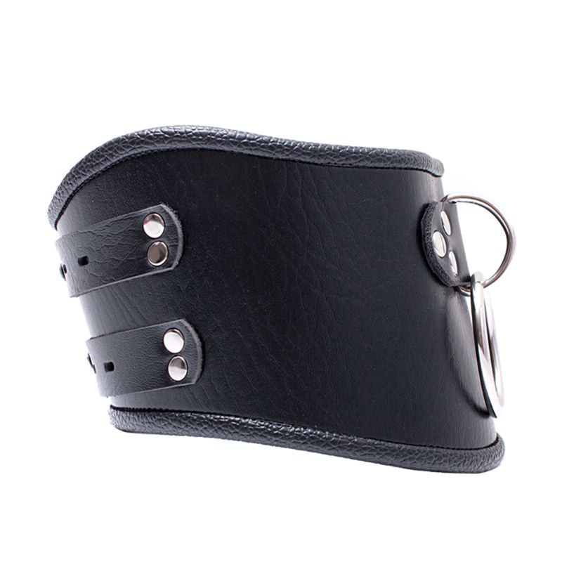 PU Leather BDSM Bondage Posture Neck Collar With Pull Ring Adjustable Collar Rings Belt Slave Bondage Strap Harness Sex Toys