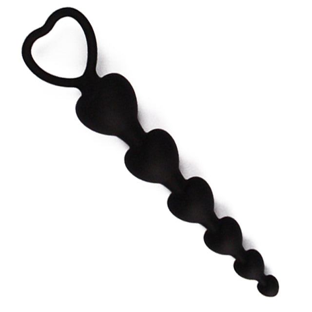 Heart Shaped Silicone Anal Beads Butt Plug Balls Anus Vagina Stimulator Sex Toys For Woman Ass Adult Goods Sexual Supplies