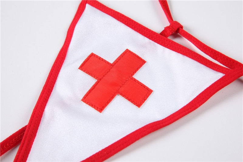 Sexy Nurse 3Pcs Double Zipper Cosplay Costumes Big Breasts And Butt Outfit Erotic Lingerie With Thong For Women Uniform New 0664