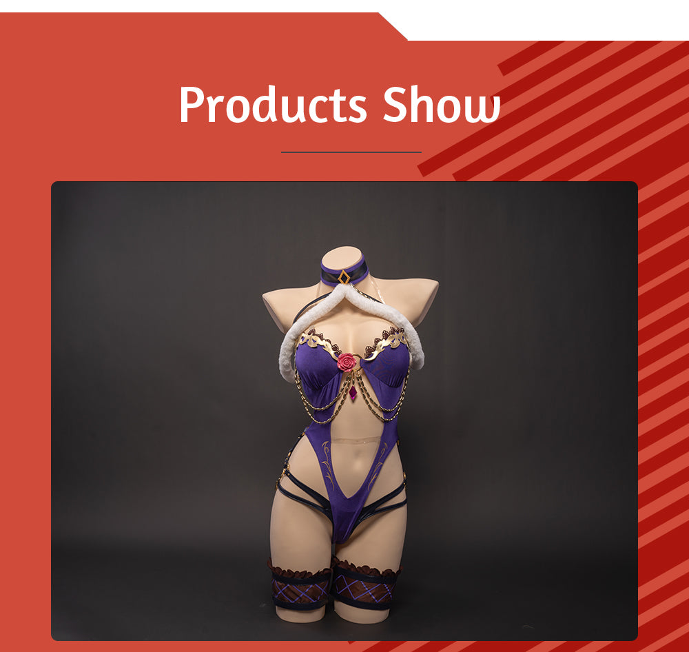 UWOWO Anime Fate Grand Order Scathach Cosplay Bunny Girl Costume Halloween Dress